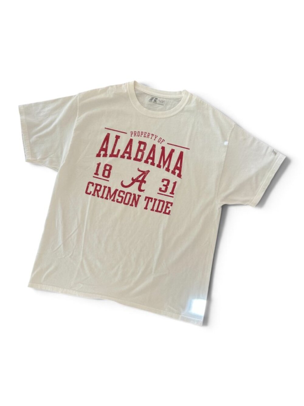 Russell Athletic Alabama Crimson Tide Property Of Graphic Tee Size XL Roll Tide